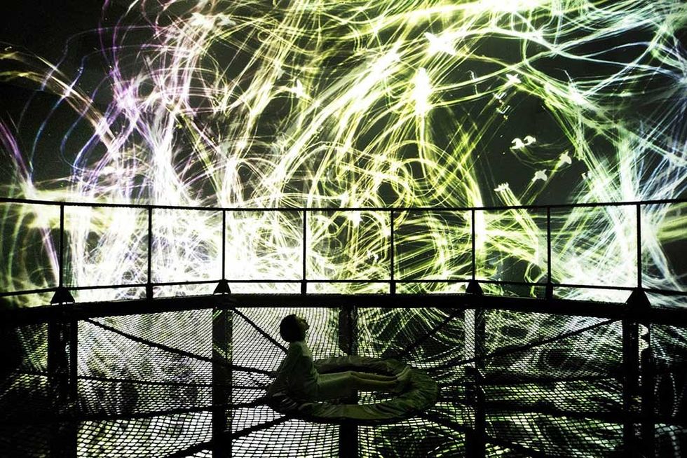 digital art museum by teamlab at MORI building Japan artainment