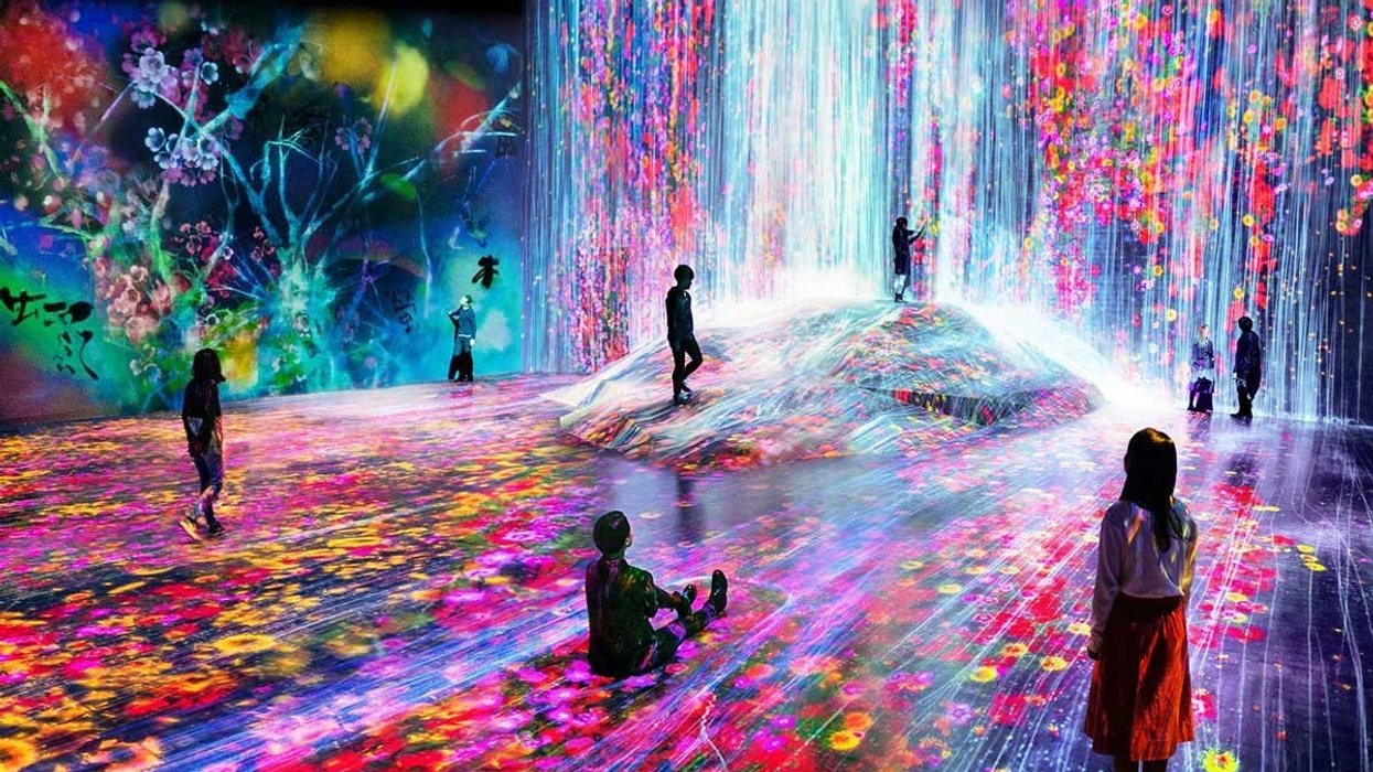 digital art museum by teamlab at MORI building Japan