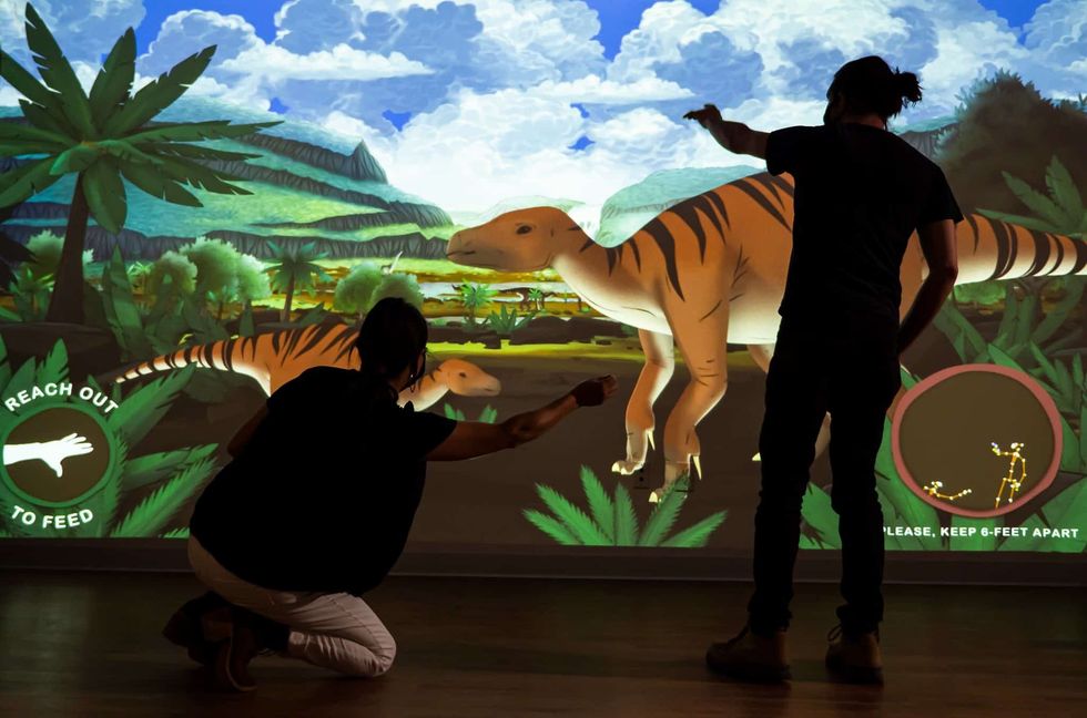 digital dinos interactive touchless