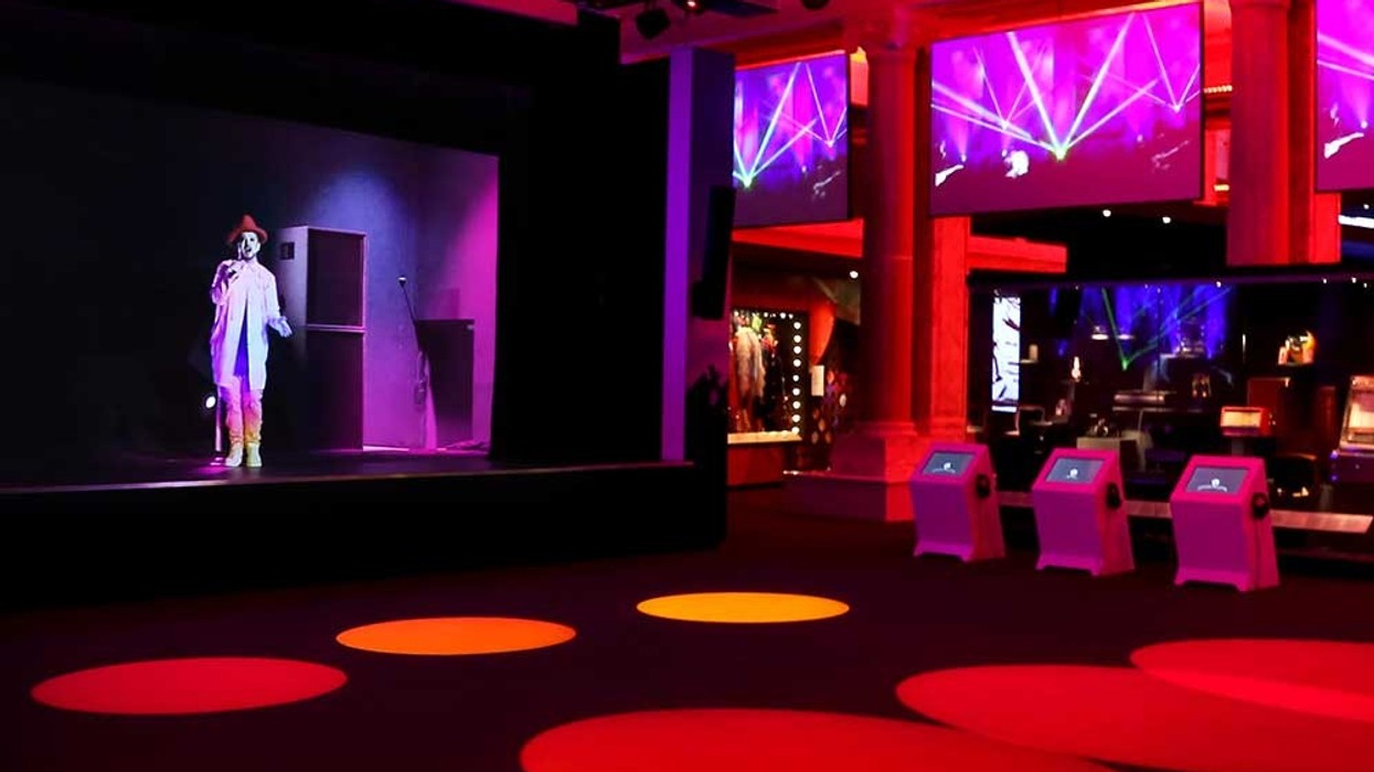 digital projection create Boy George hologram show at Britihs Music Experience