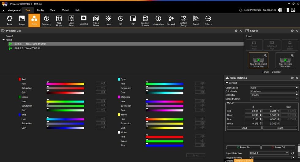 Digital Projection launches new tech stack - colour