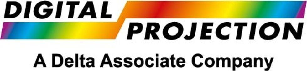 Digital Projection logo blooloop v expo