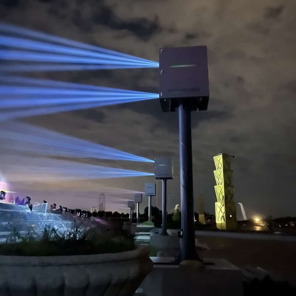 Digital Projection Mongolian fountain show projectors