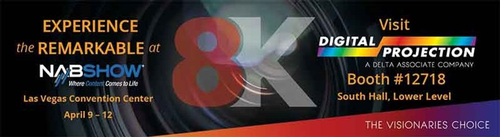 digital projection presents 8K rechnology at NAB show