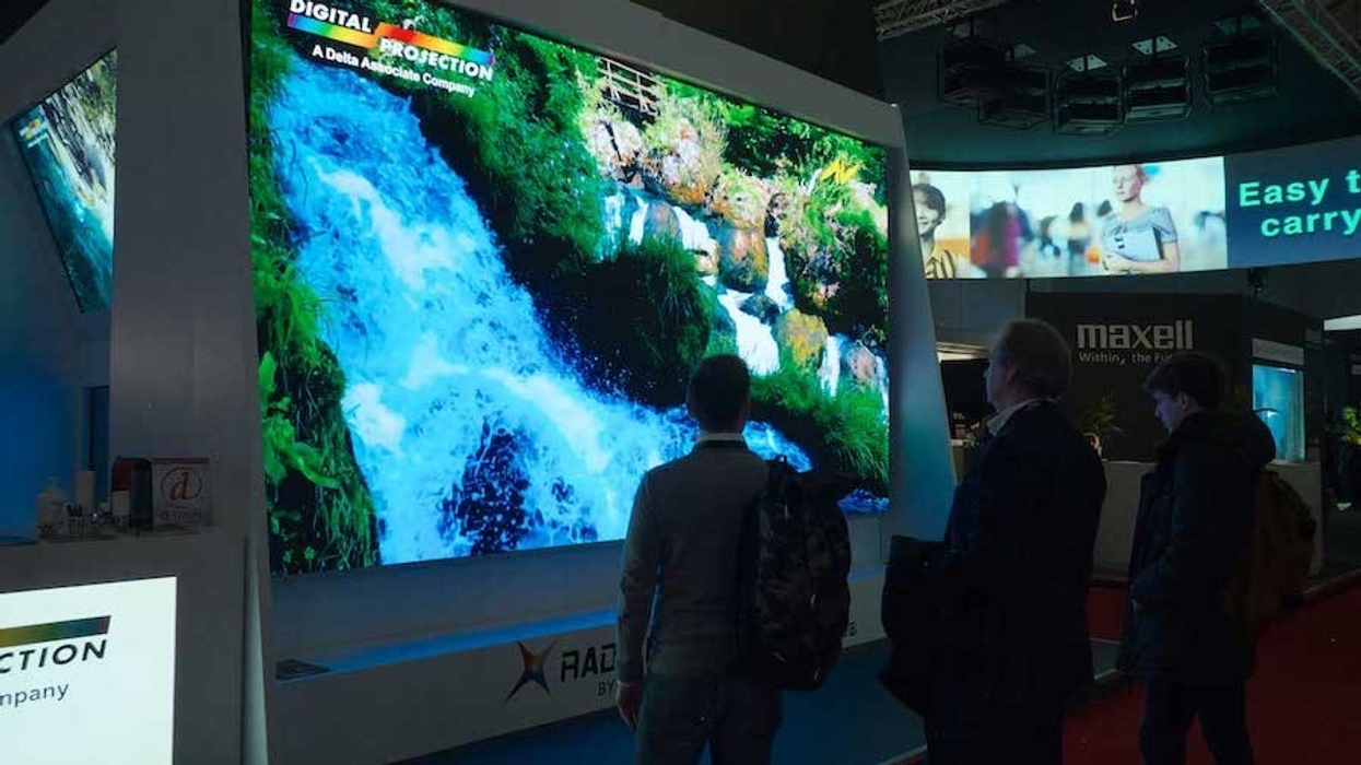 digital projection radiance-led wall at ISE 2020