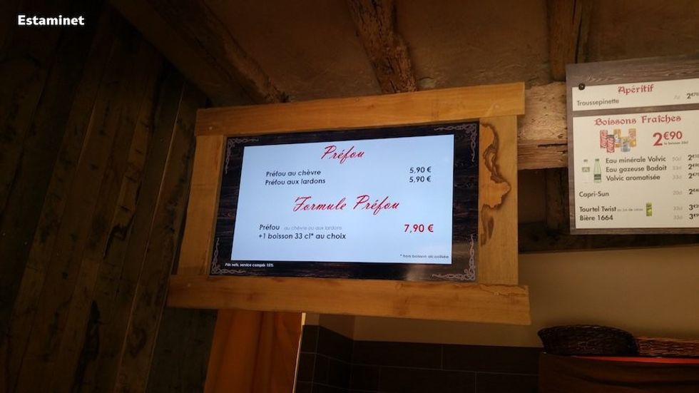 digital signage menus puy du fou telelogos