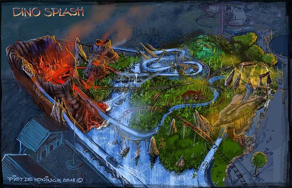 dino splash