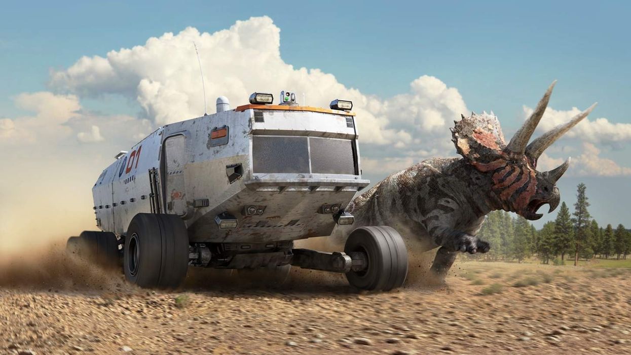 Dinosaurs in the Wild triceratops greenwich peninsula