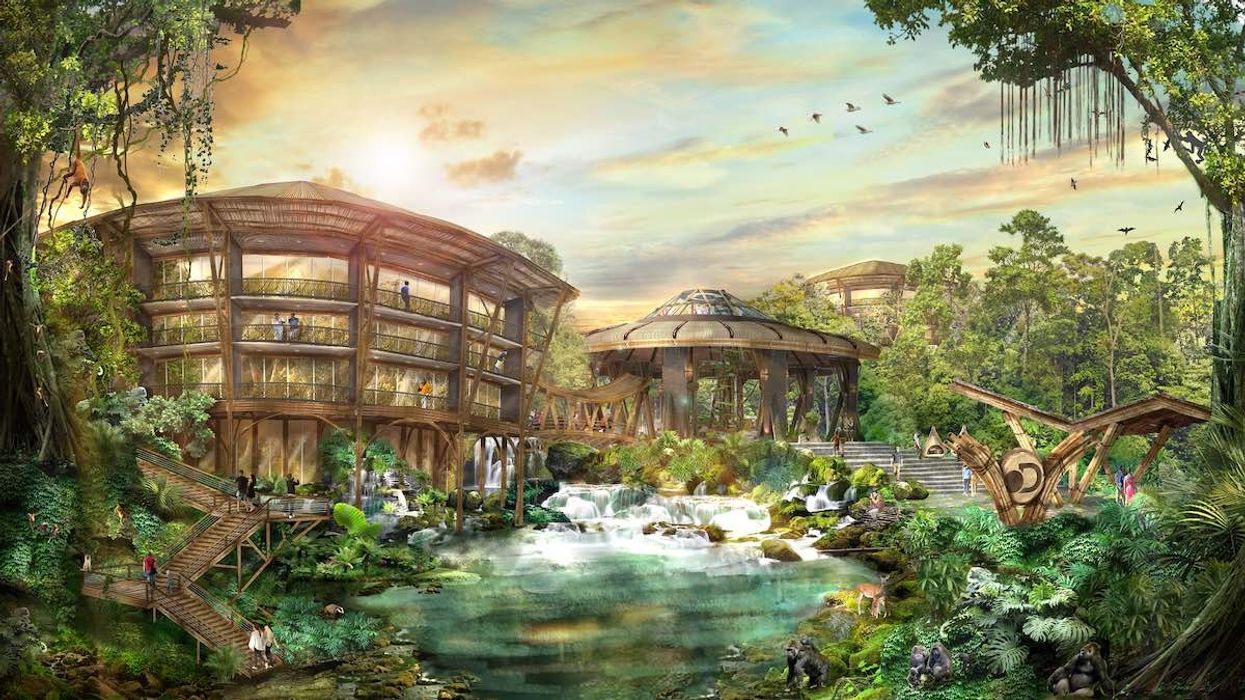 Discovery Jungle Resort concept art by Rhetro & Co