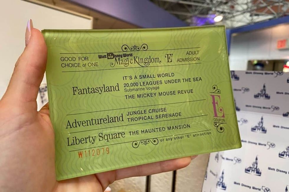 Disney E Ticket made into ashtray