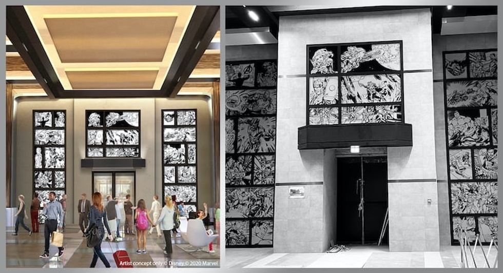 disney hotel new york art of marvel