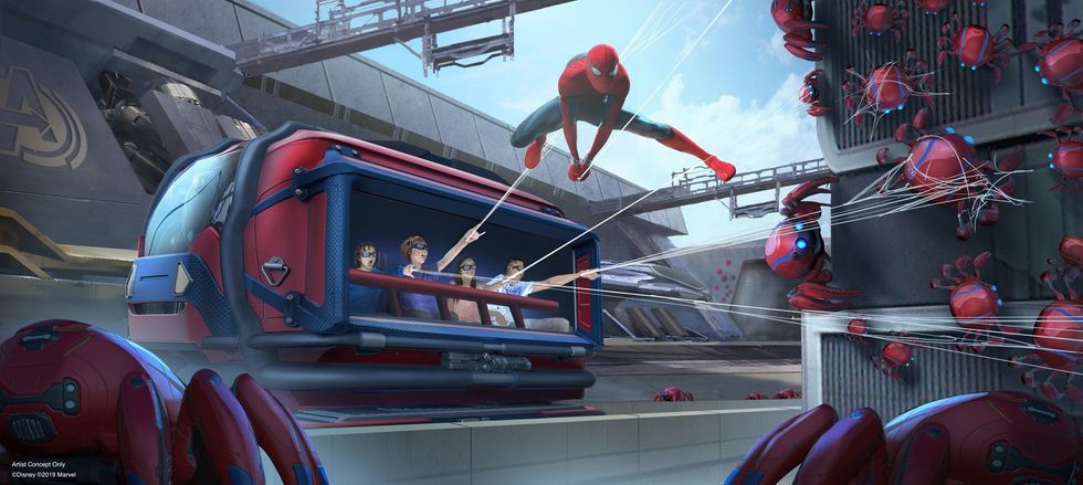disney marvel spider-man avengers campus gamifying theme parks