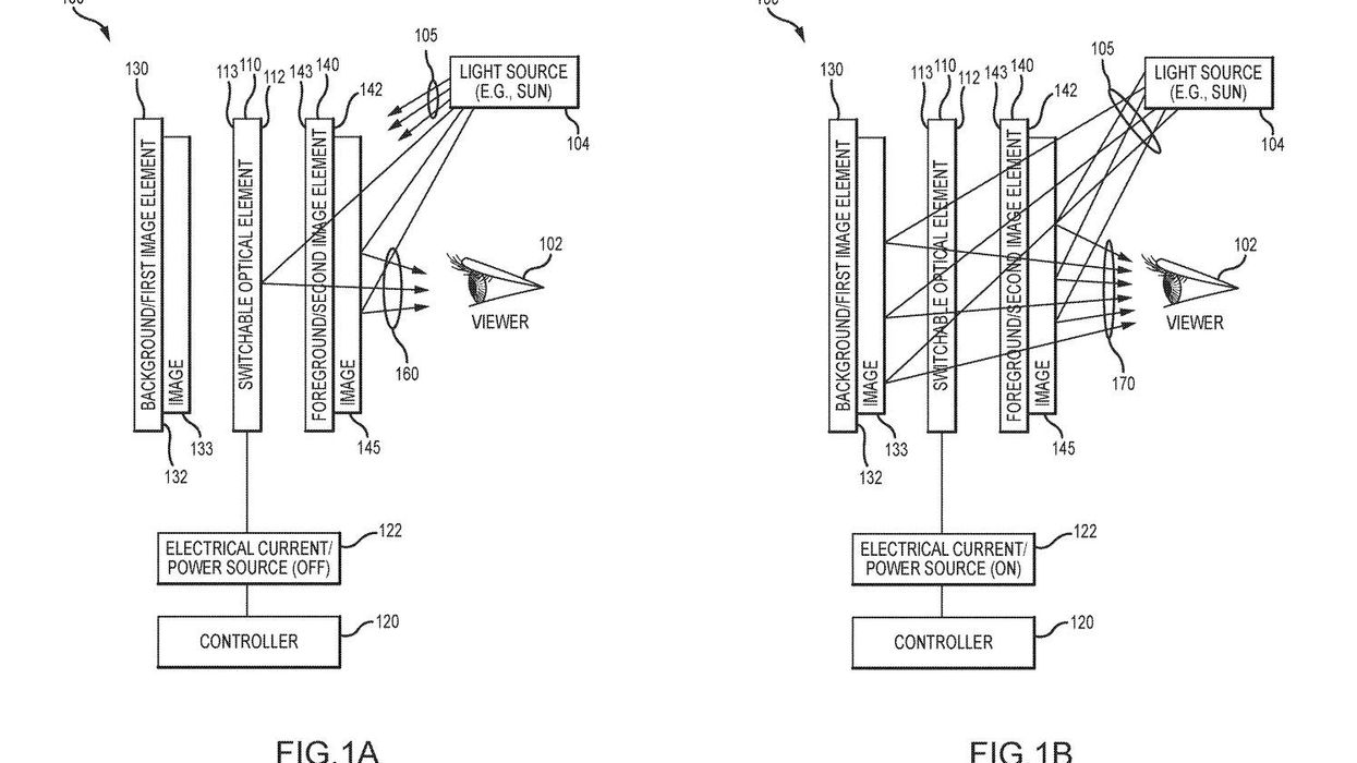 Disney patent for display system to transform brightly lit surfaces