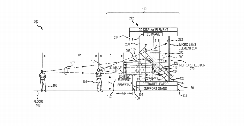 Disney. Patent. Holograms. Floating Image. Star Wars. experiential technology