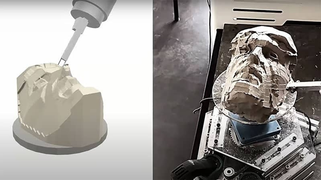 Disney Research robots sculpt clay