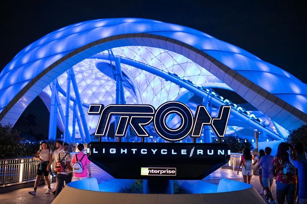 Disney's Tron Lightcycle entrance