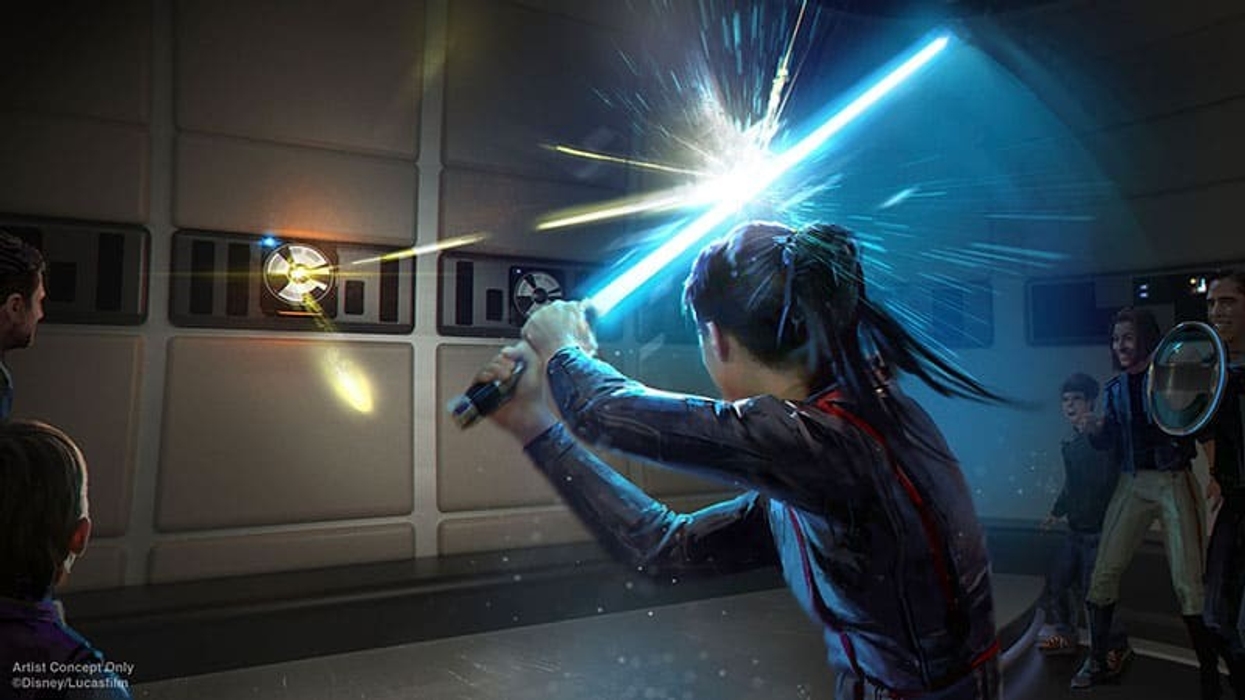 disney Star Wars galactic starcruiser light sabre fight