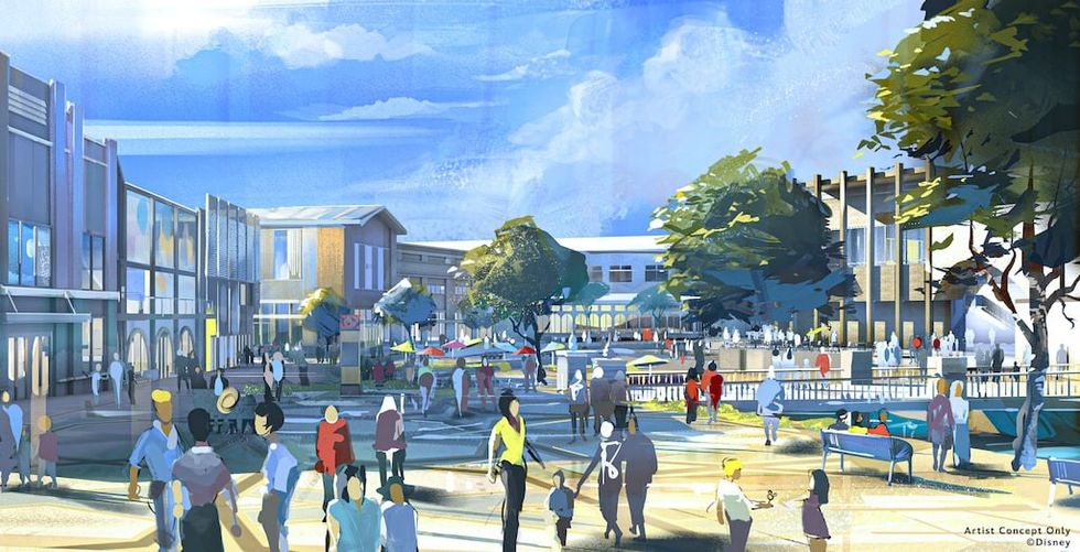 Disney Village Concept Art disney storytelling