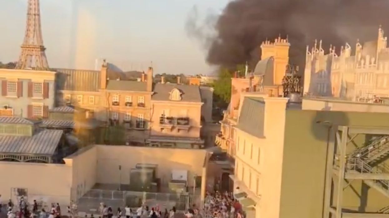 disney world epcot fire