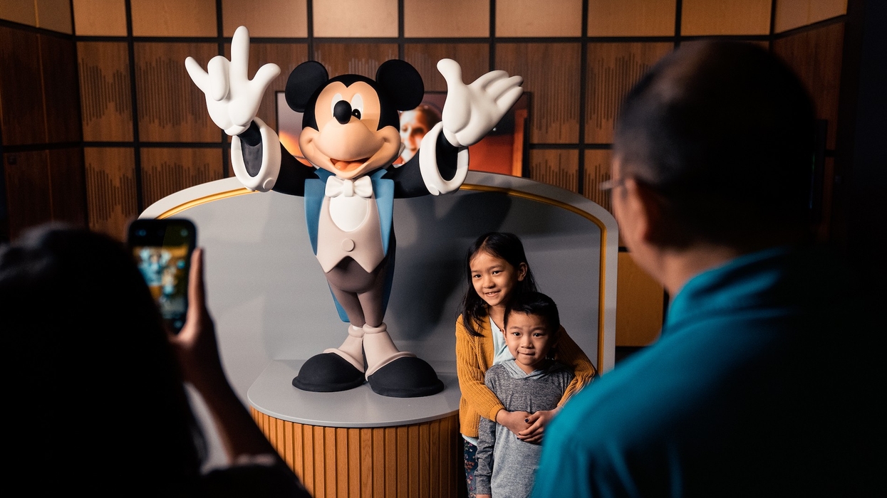 Disney100 The Exhibition Mickey photo op