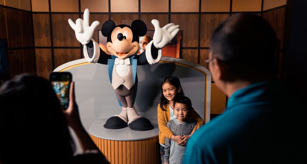 Disney100 The Exhibition Mickey photo op