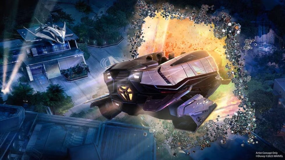 disneyland avengers campus vehicle