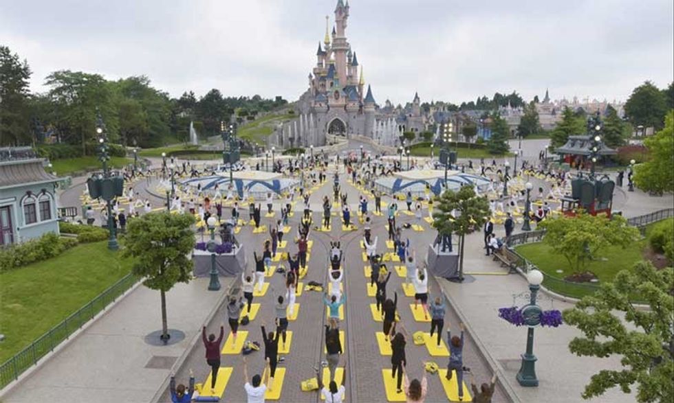 Disneyland Paris yoga day