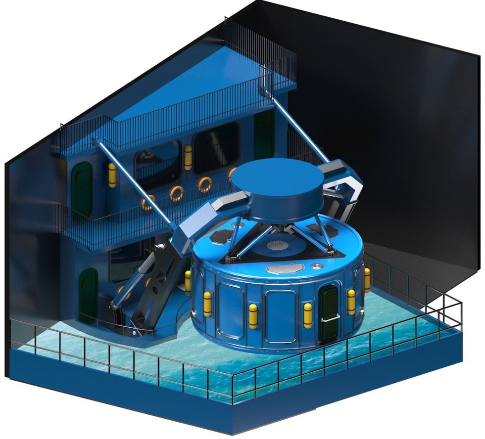 Dive Bell XR motion simulator ride