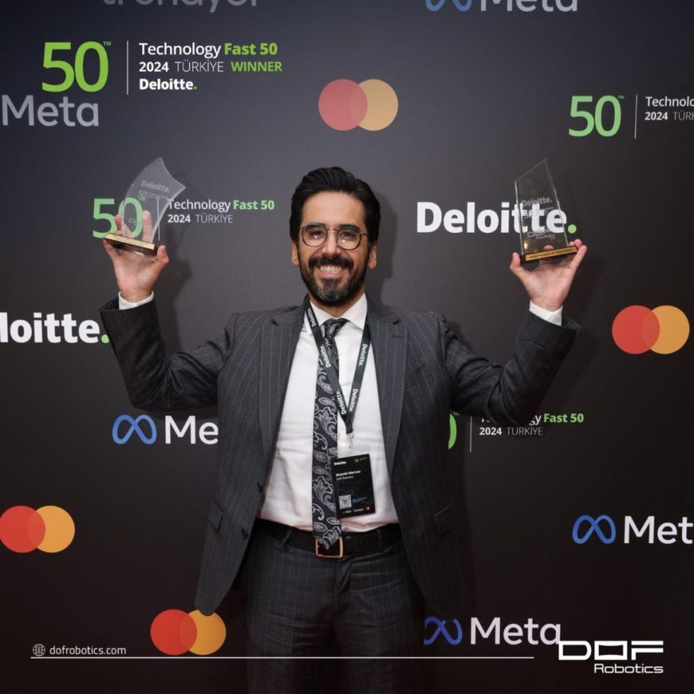 DOF Robotics Deloitte Technology Fast 50 Turkey 2024 awards event