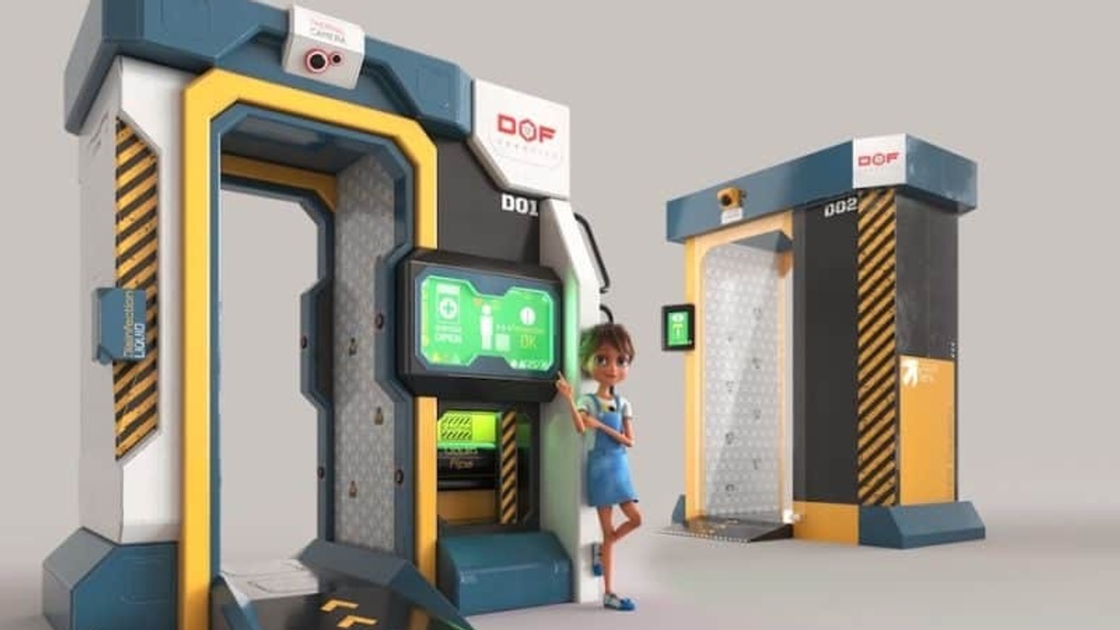 DOF Robotics disinfection cabin