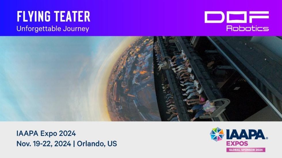 DOF Robotics to exhibit at IAAPA Expo 2024