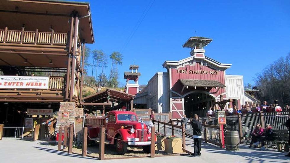 Dollywood Fire chaser coaster storytelling a