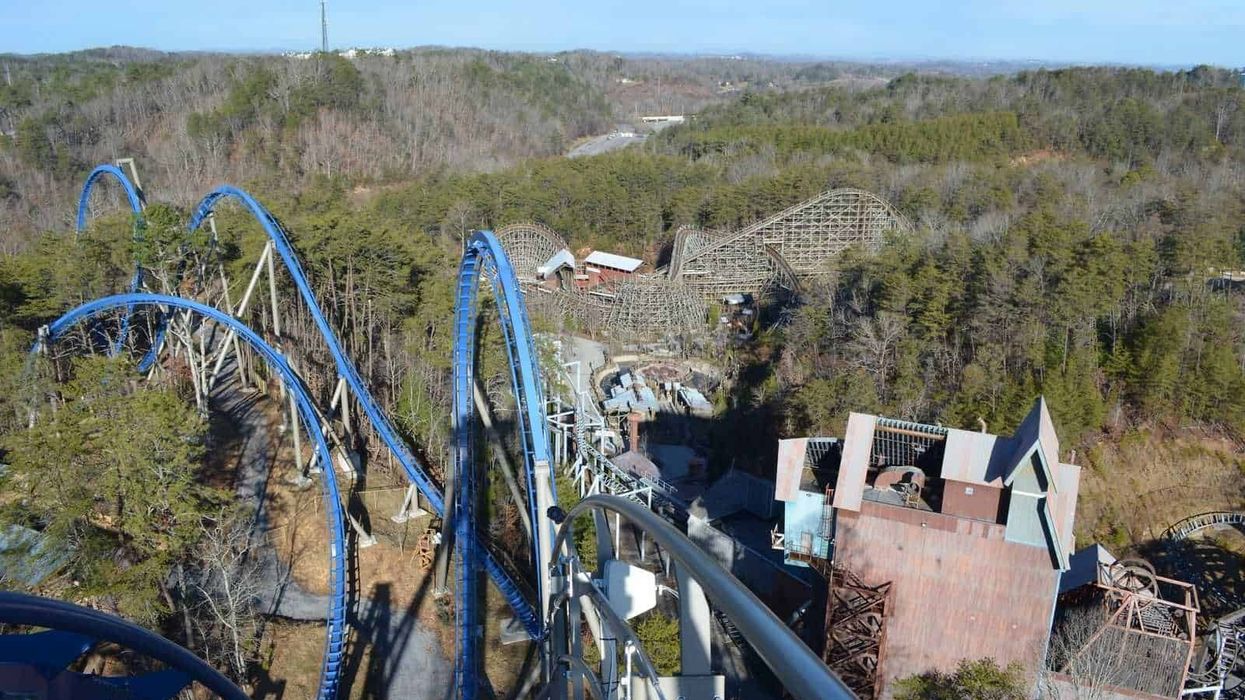 Dollywood from atop Wilde Eagle