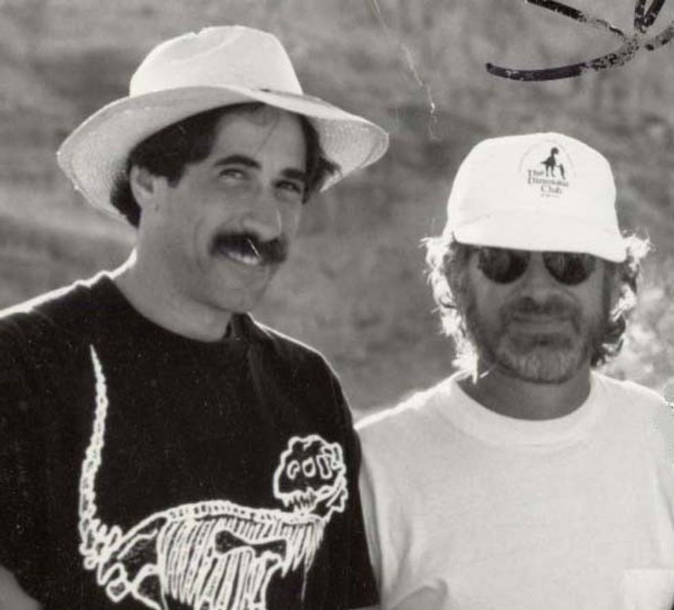 Don Lessem and Steven Spielberg