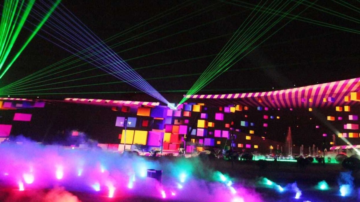 dongyi cultural museum laser show powered by christie