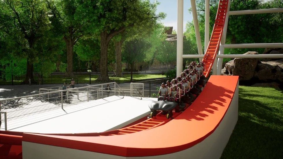 Double Heart Coaster passengers