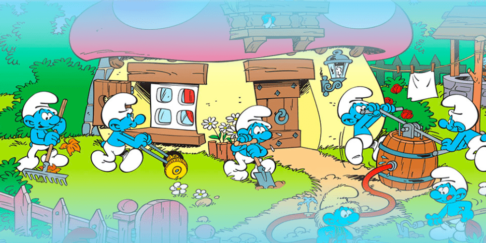 dream island theme park smurfs zone