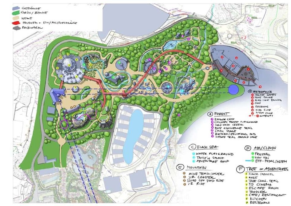 Dreamwood theme park Mriya resort plan