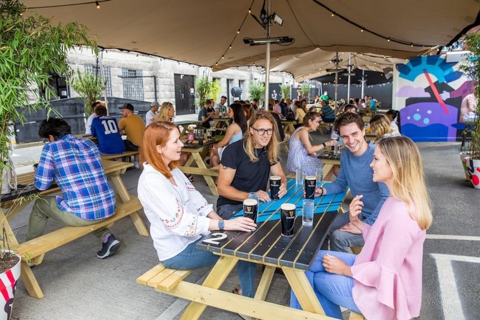 Drinkers at the Guinness Storehouse