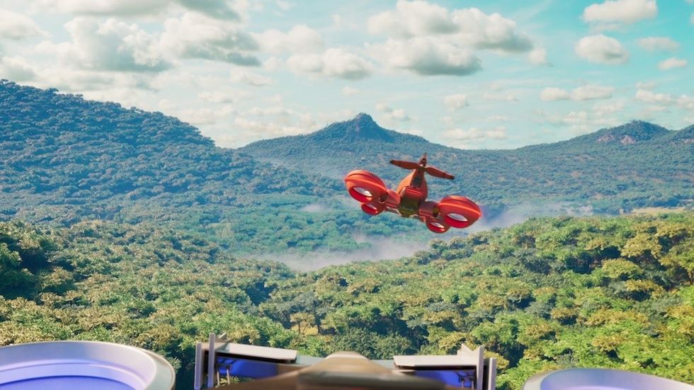 Drone Dash nWave mountains