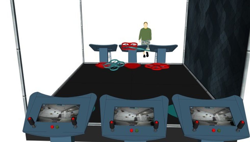 drone interactive family attraction Arcadrone