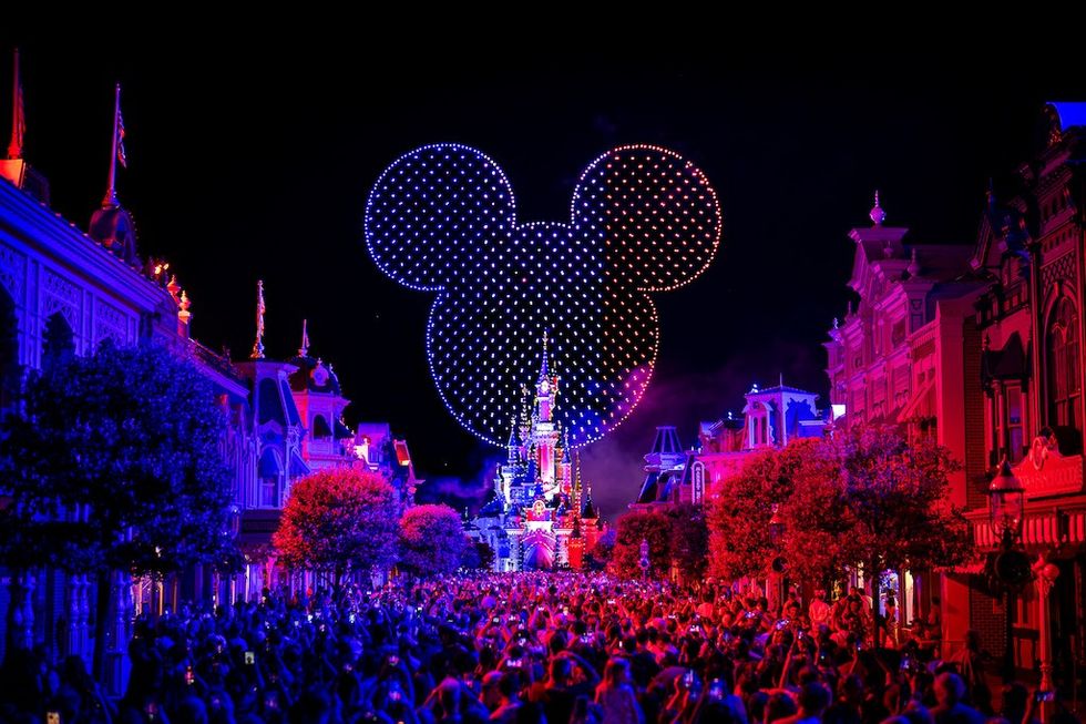Dronisos Bastille Day drone show Disneyland Paris