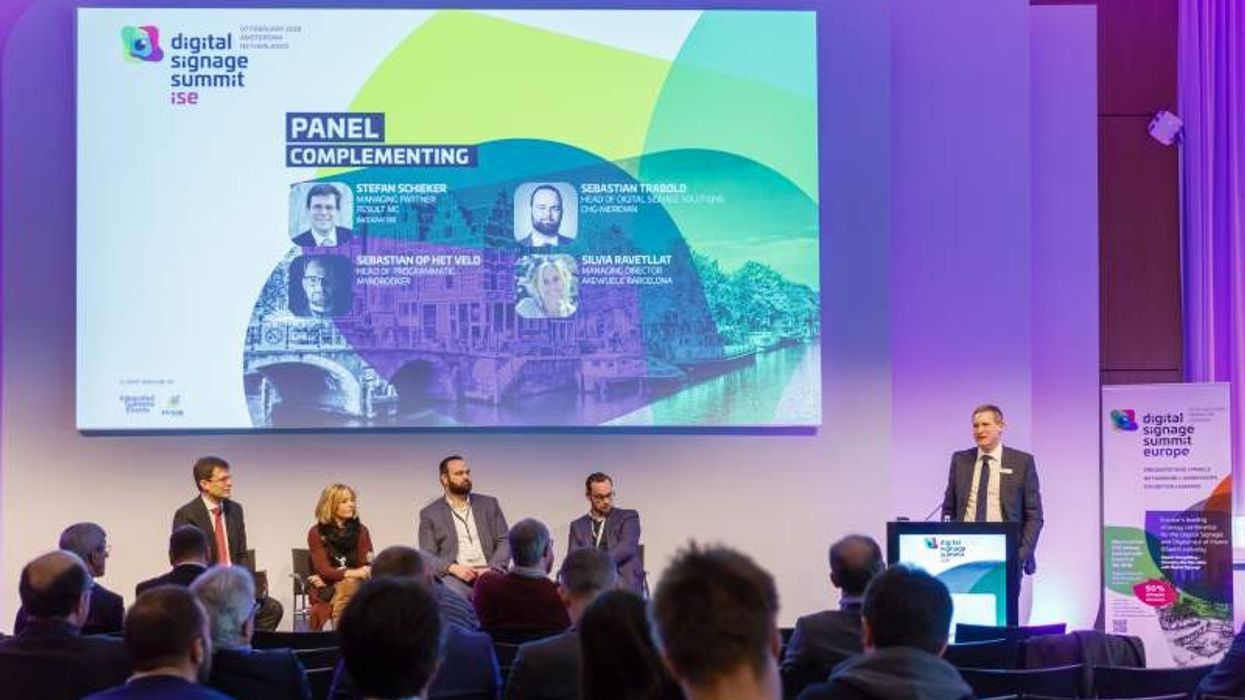 DSS Europe panel Digital Signage Summit