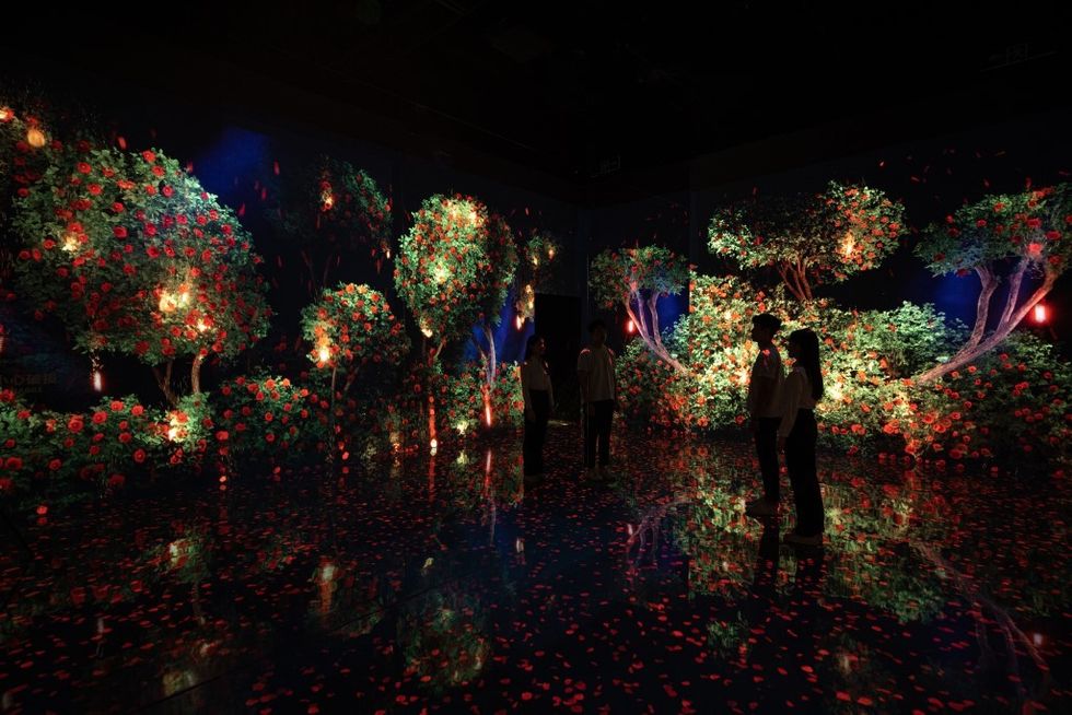 d’strict ARTE MUSEUM LAS VEGAS immersive exhibit flower