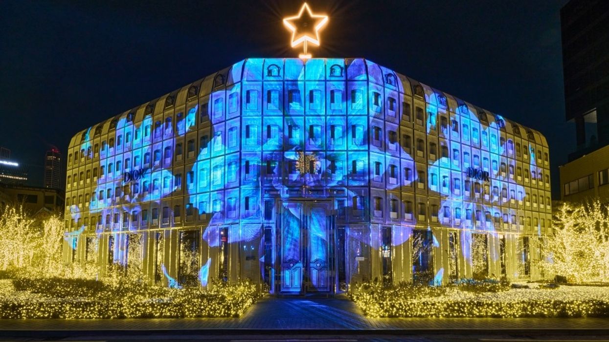 dstrict DIOR christmas facade
