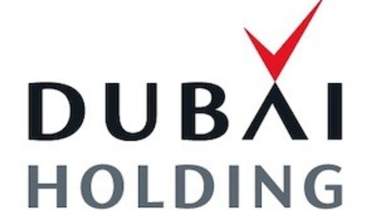 Dubai Holding logo with a red check mark above the "A".