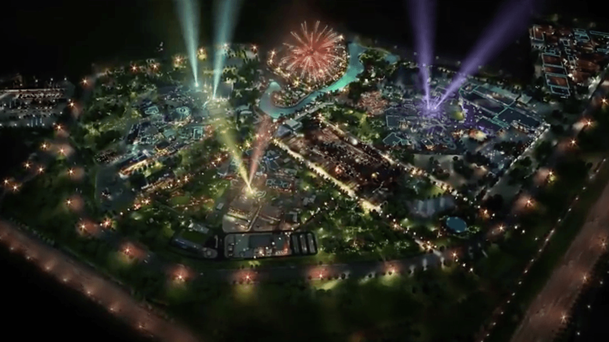dubai parks and resorts nighttime