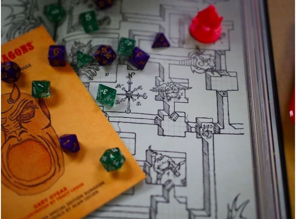 Dungeons-and-dragons interactive storytelling