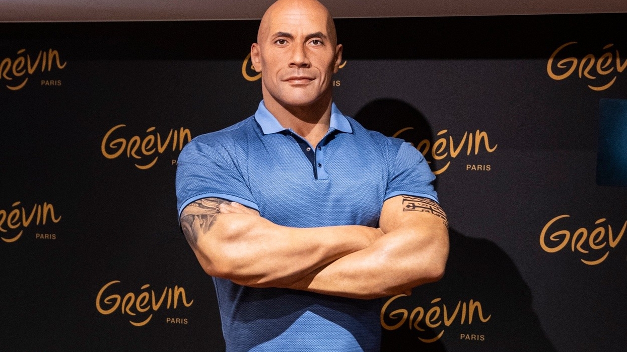 dwayne 'the rock' johnson wax figure grevin museum