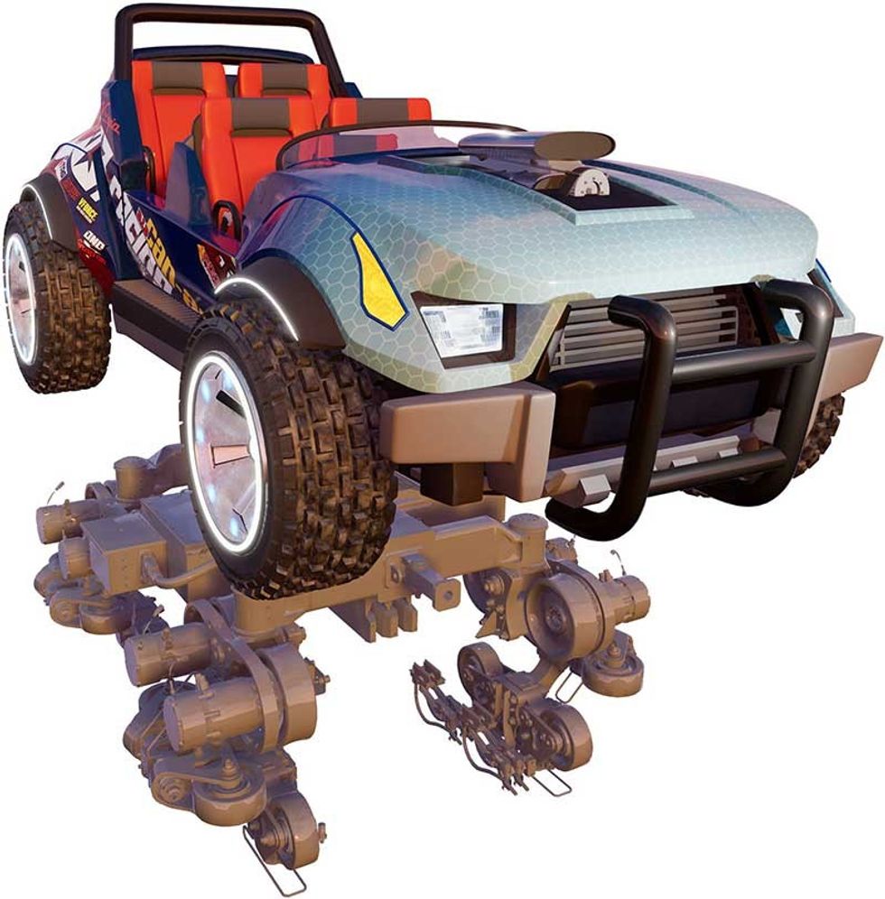 dynamic attractions dual power coaster